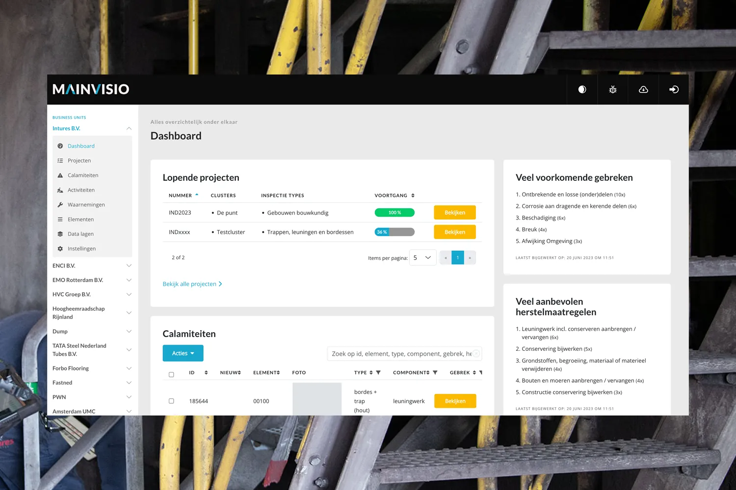 Maak kennis met Mainvisio: ons online inspectieplatform