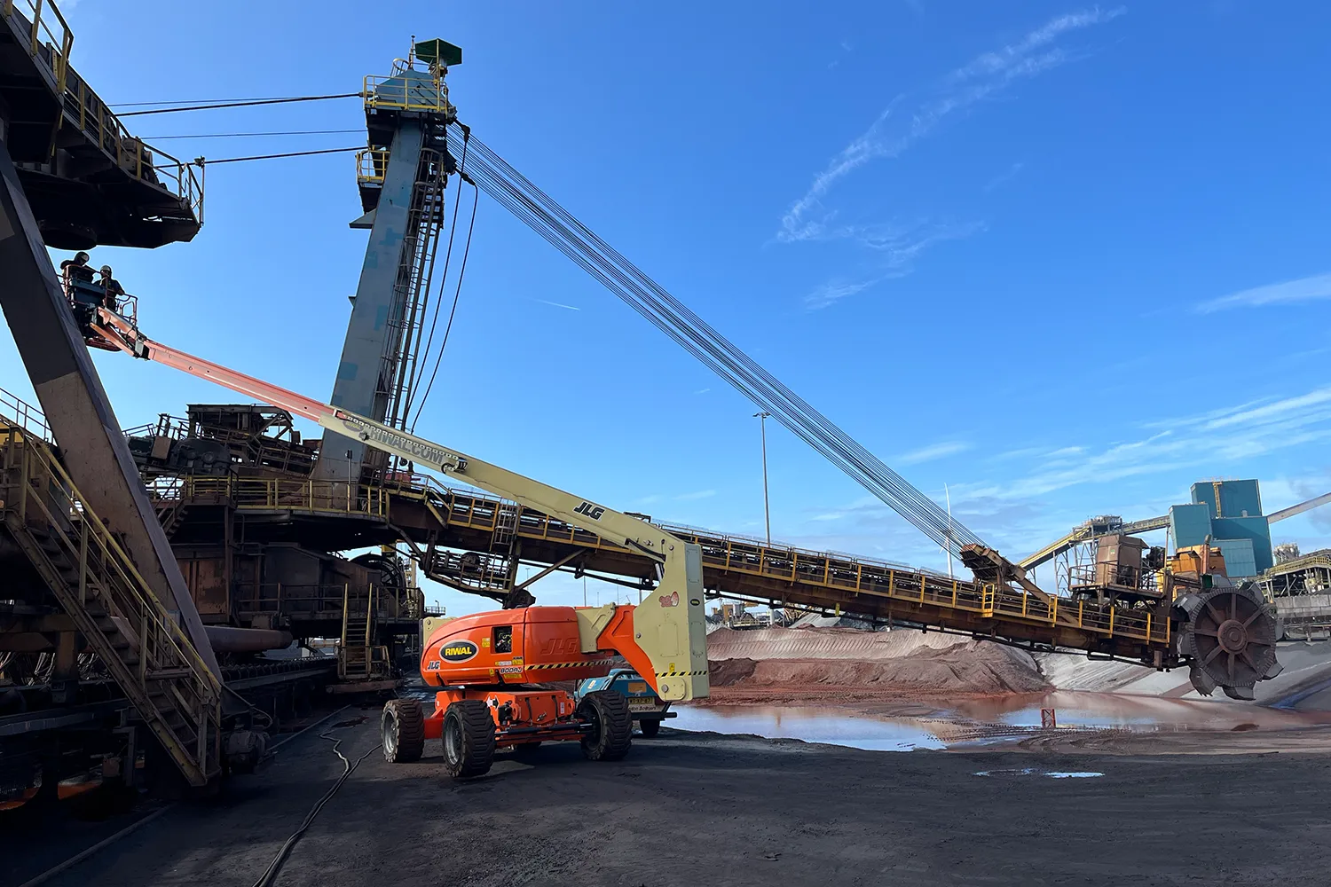 Restlevensduurbepaling van industriële stacker en reclaimer